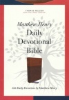 NKJV, Matthew Henry Daily Devotional Bible, Leathersoft, Brown, 366 Daily Devotions